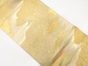 霞模様織り出し　袋帯